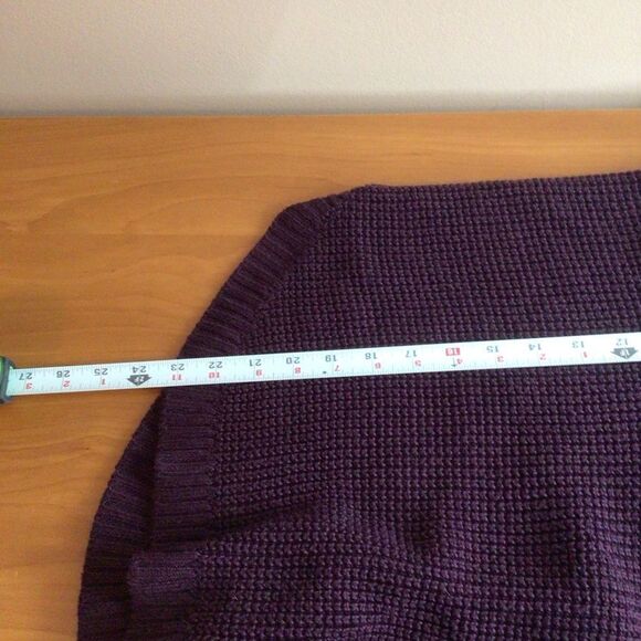 Women’s Calvin Klein Purple Ribbed Cowl Neck Sweater Size Small - Picture 7 of 7